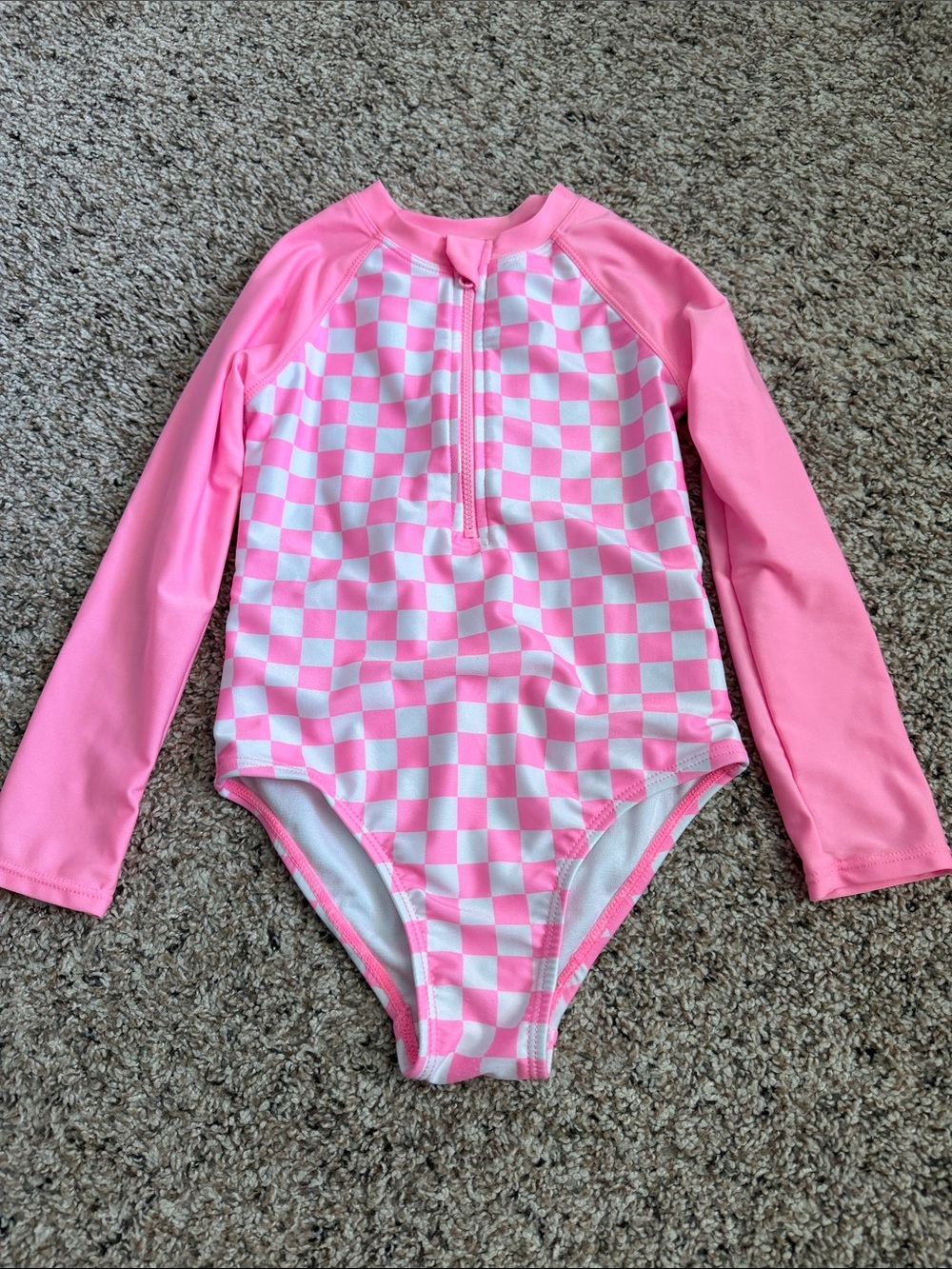 WONDER NATION TODDLER GIRL LONG SLEEVE SWIMSUIT